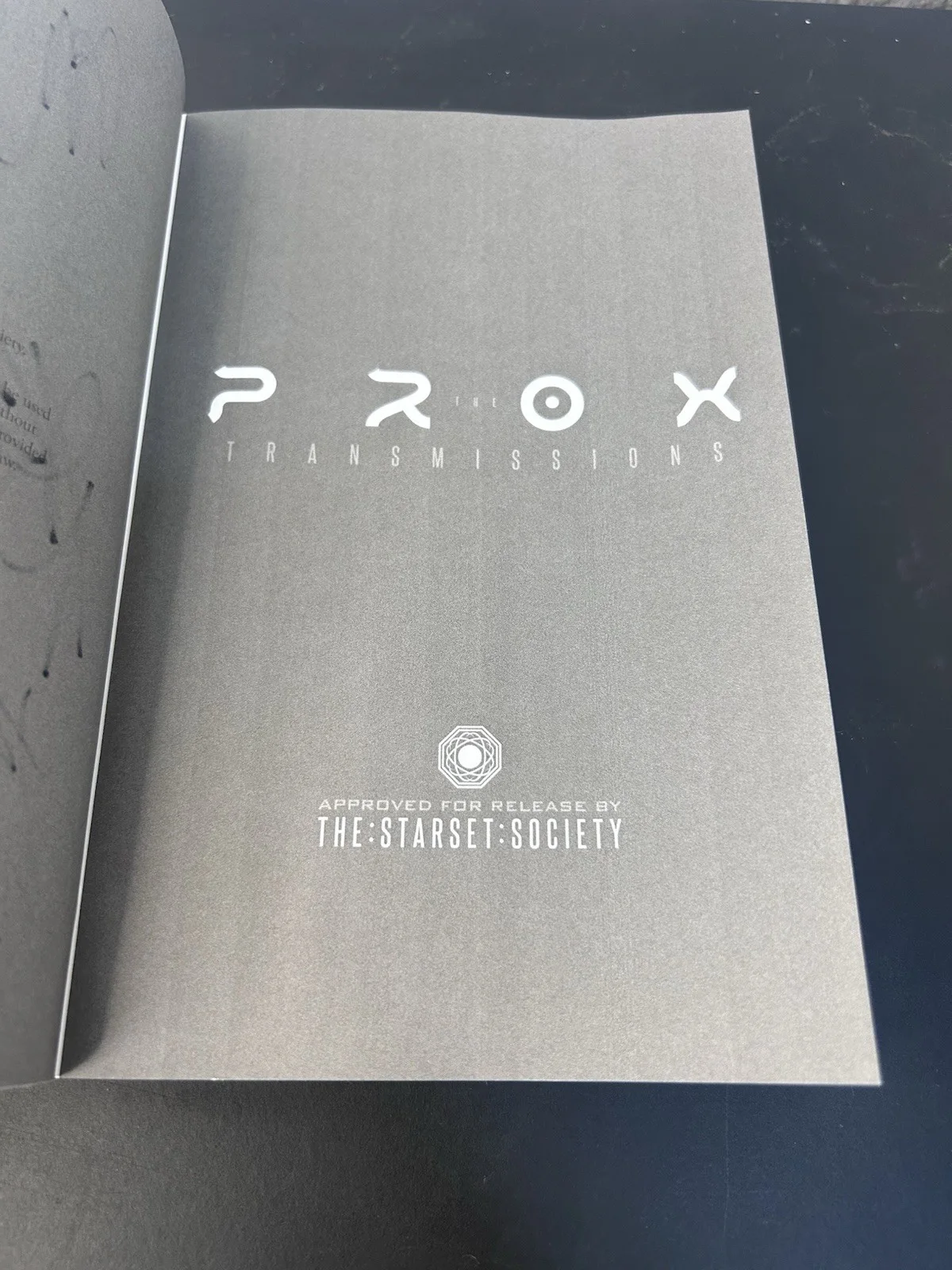 PROX Transmissions Official Novel (The Starset Society) Signed Book, image 3