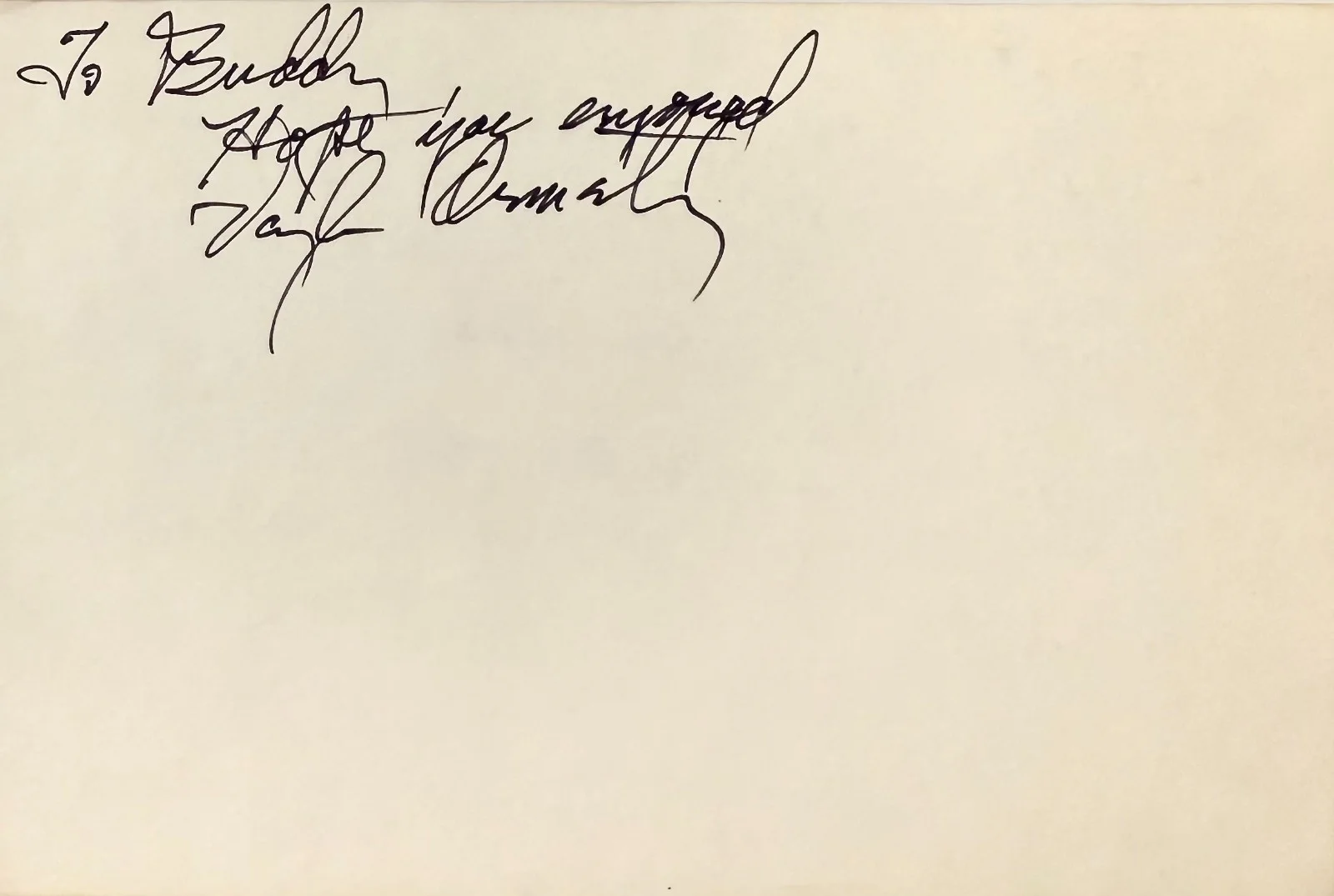 Vaughn Armstrong — VAUGHN ARMSTRONG Signed 4x6 INDEX CARD Admiral Maxwell Forrest STAR TREK ACTOR, изображение 3