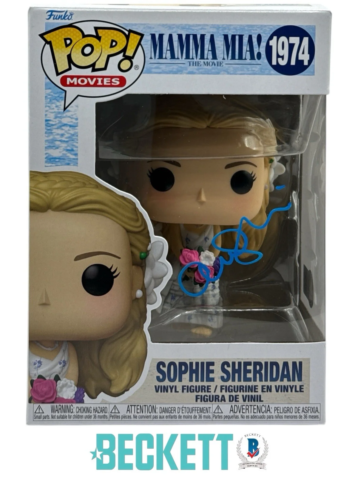 Amanda Seyfried — Amanda Seyfried Autograph Signed Mama Mia! Sophie Sheridan Funko Pop Beckett COA