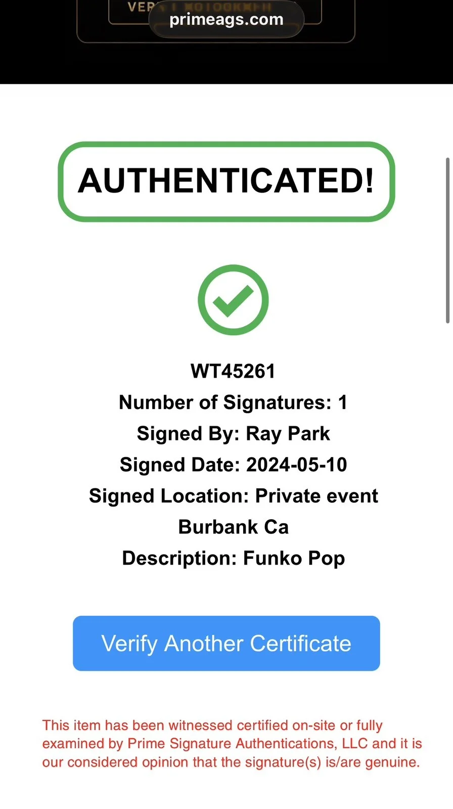 Ray Park — RAY PARK Signed Funko POP #705 DARTH MAUL on Bloodfin Speeder authenticated, image 5