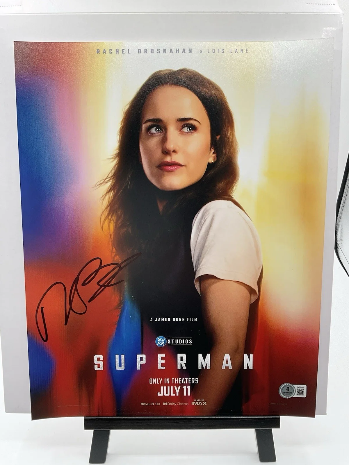 Rachel Brosnahan — Rachel Brosnahan signed 11x14 Superman BAS Marvelous Lois Lane signed 11x14 auto