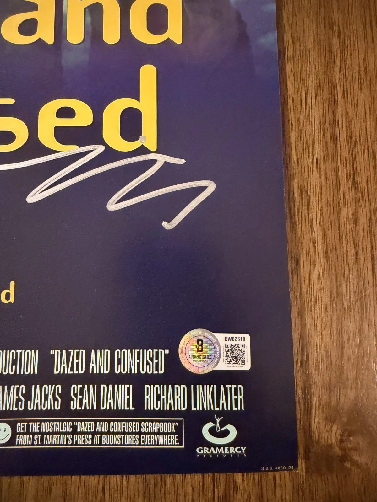 Richard Linklater ‘Dazed And Confused’ Director Signed 12x18 Photo Beckett, image 2