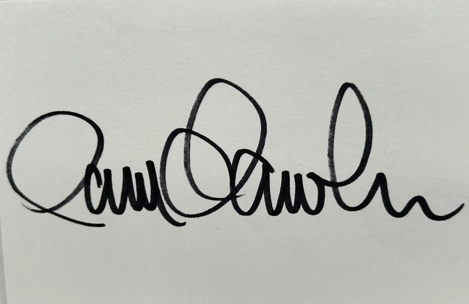 Pam Dawber — Pam Dawber American Actress aka Mindy McConnell Signature Index Card Original, image 2