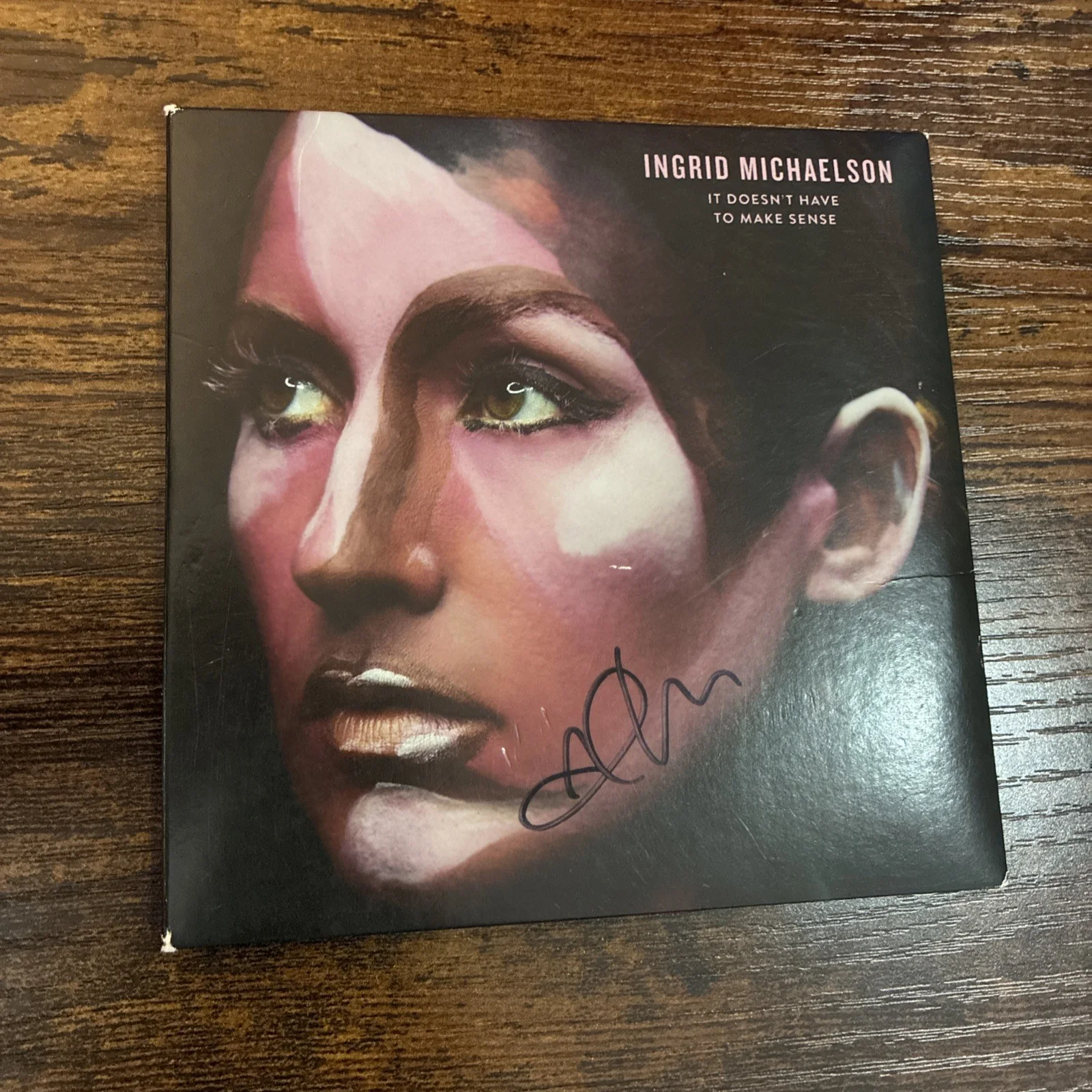 Signed Autographed Ingrid Michaelson It Doesn’t Have To Make Sense CD / Booklet, image 2