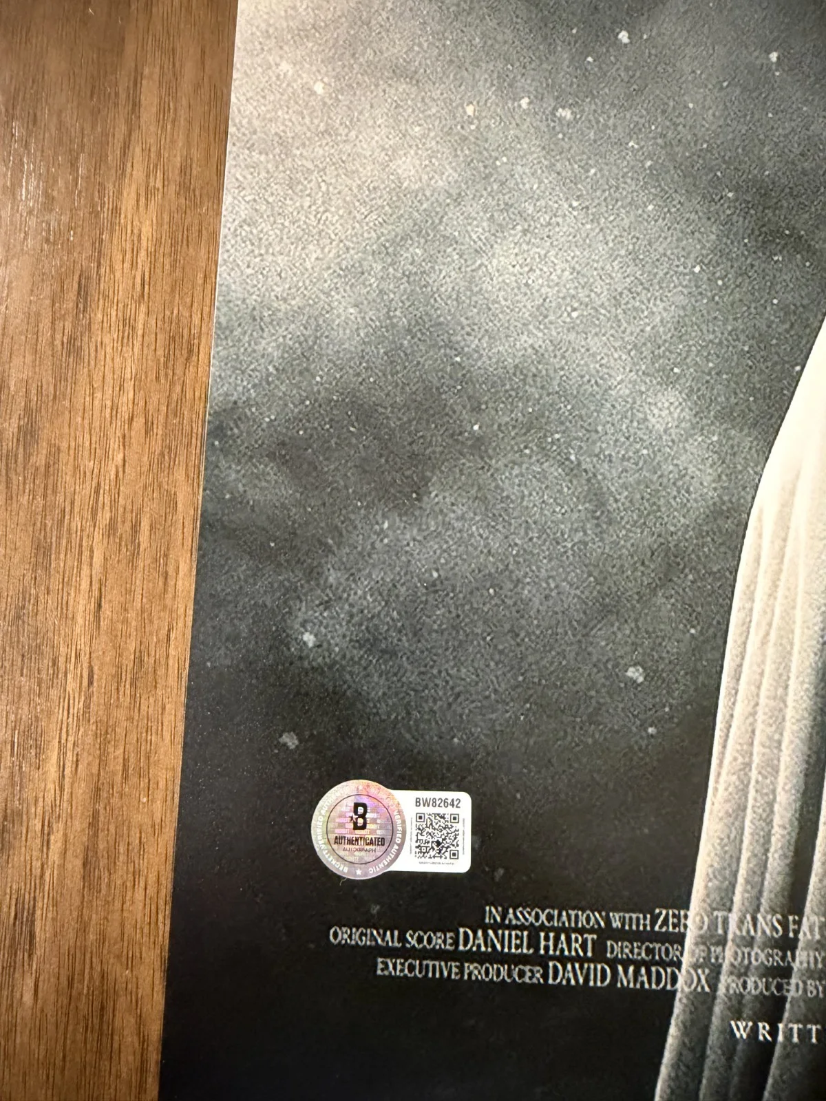 David Lowery ‘A Ghost Story’ Director Signed 12x18 Photo Beckett, изображение 2