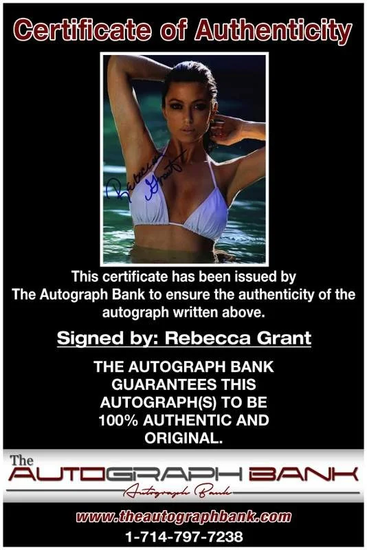 Rebecca Grant — Rebecca Grant authentic signed model 8x10 photo W/Cert Autographed A0012, изображение 2