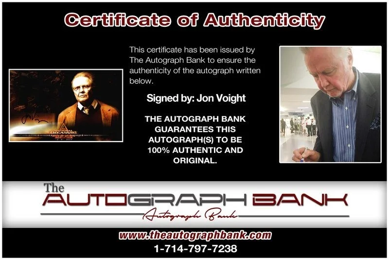 Jon Voight — Jon Voight authentic signed celebrity 10x15 photo W/Cert Autographed Y5, image 2