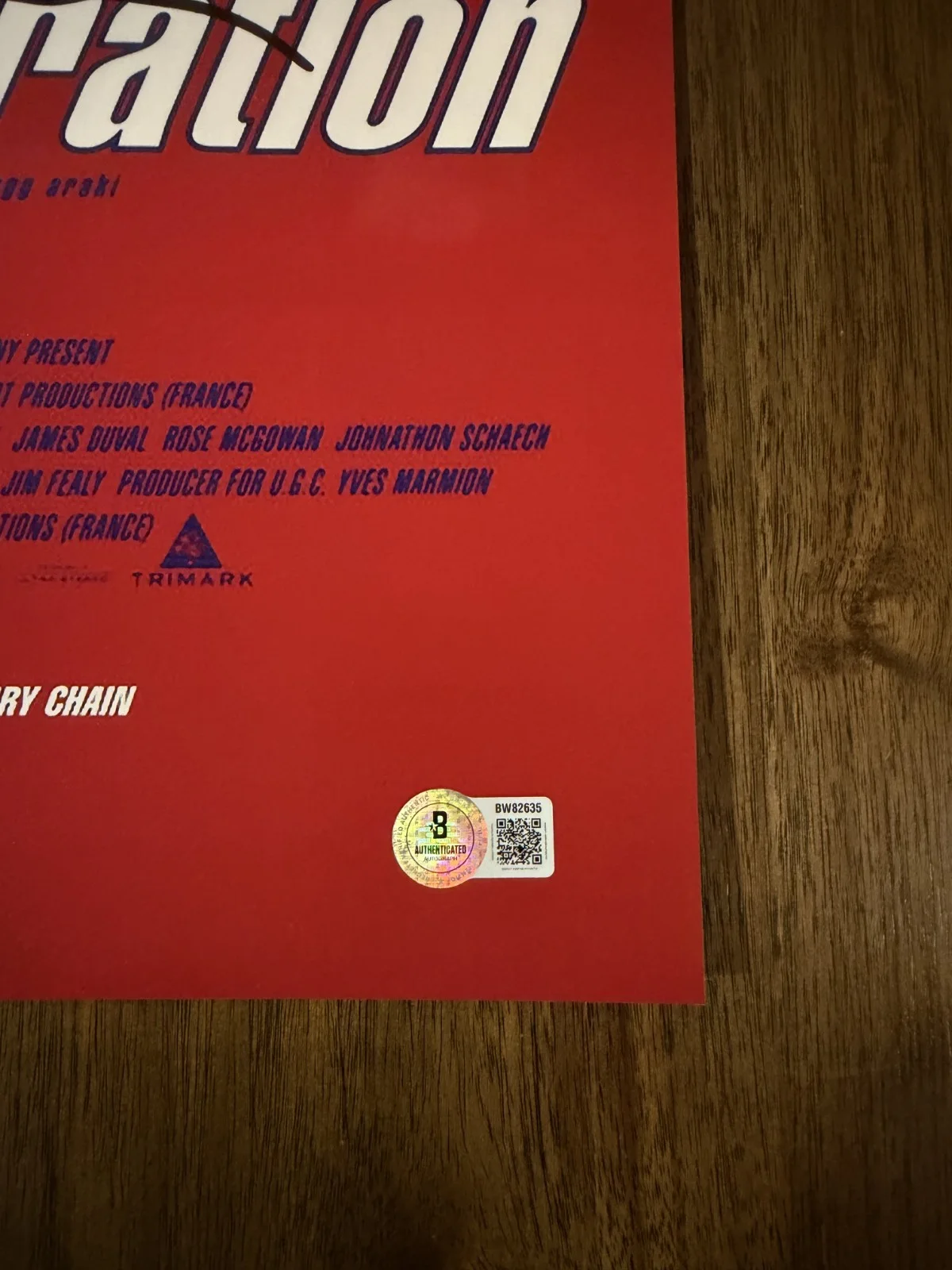 Gregg Araki ‘The Doom Generation’ Director Signed 12x18 Photo Beckett, изображение 2