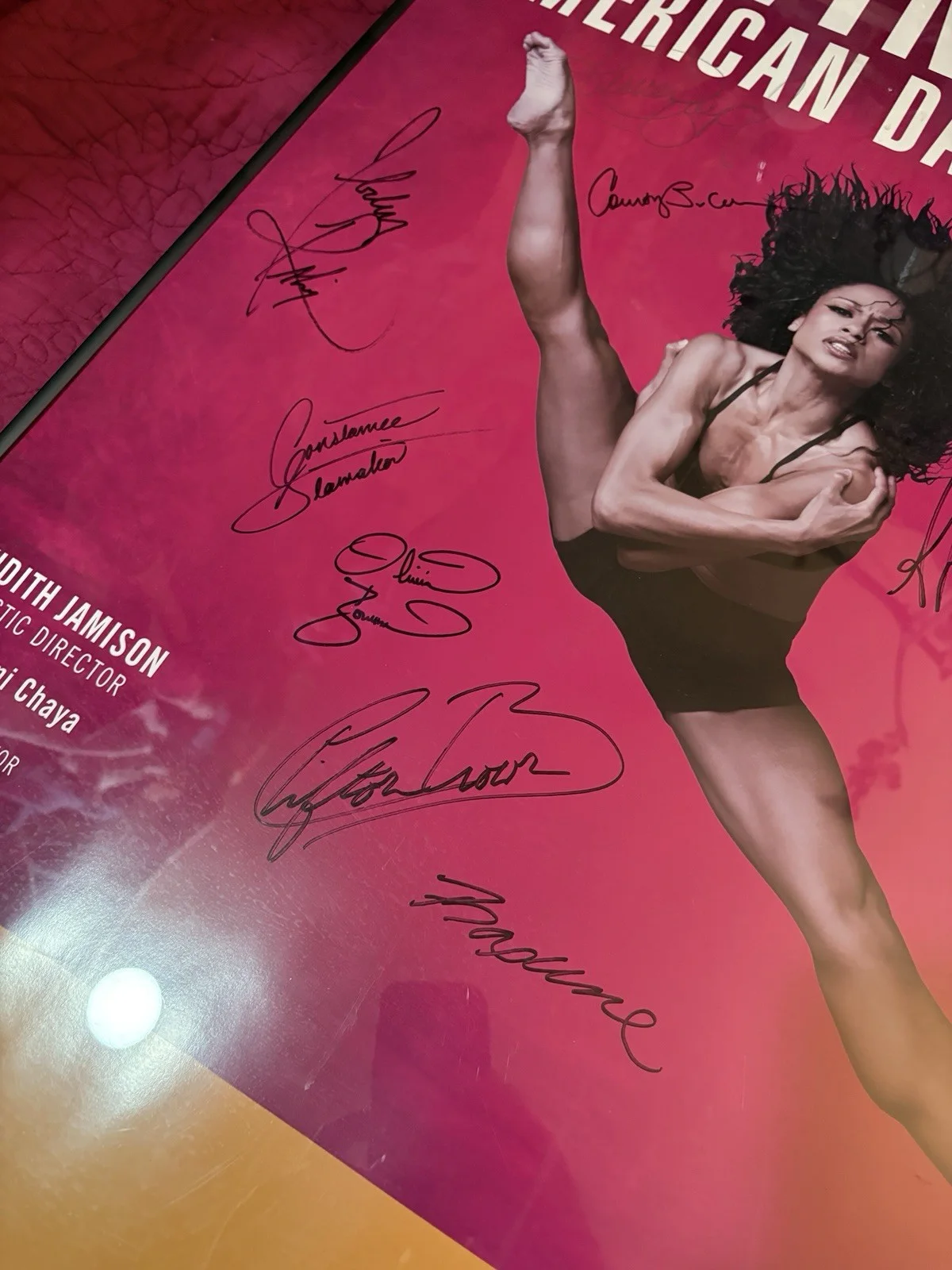 Alvin Ailey American Dance Theater Poster SIGNED by 13 Dancers 36x24, изображение 4