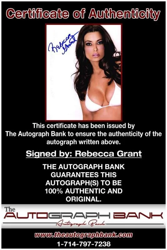 Rebecca Grant — Rebecca Grant authentic signed model 8x10 photo W/Cert Autographed A0013, image 2