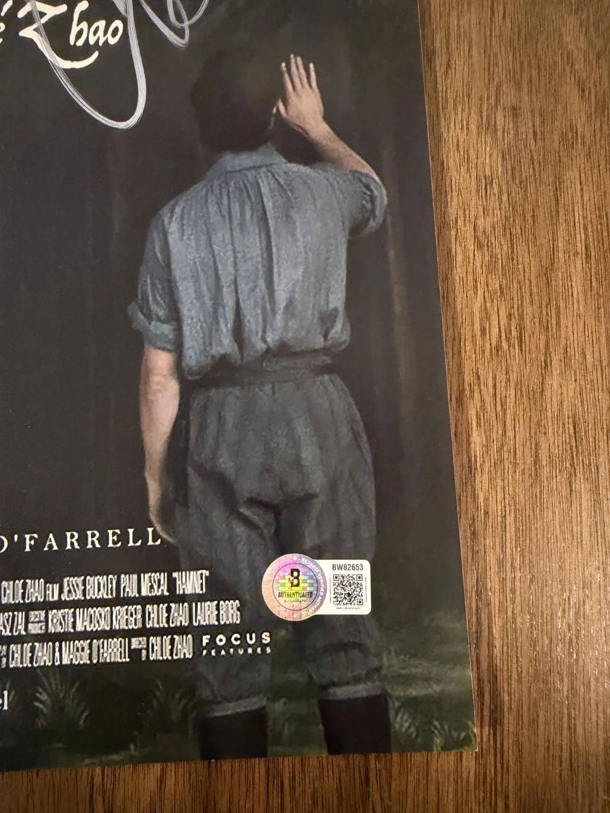 Chloe Zhao ‘Hamnet’ Director Signed 12x18 Photo Beckett Certified, image 2
