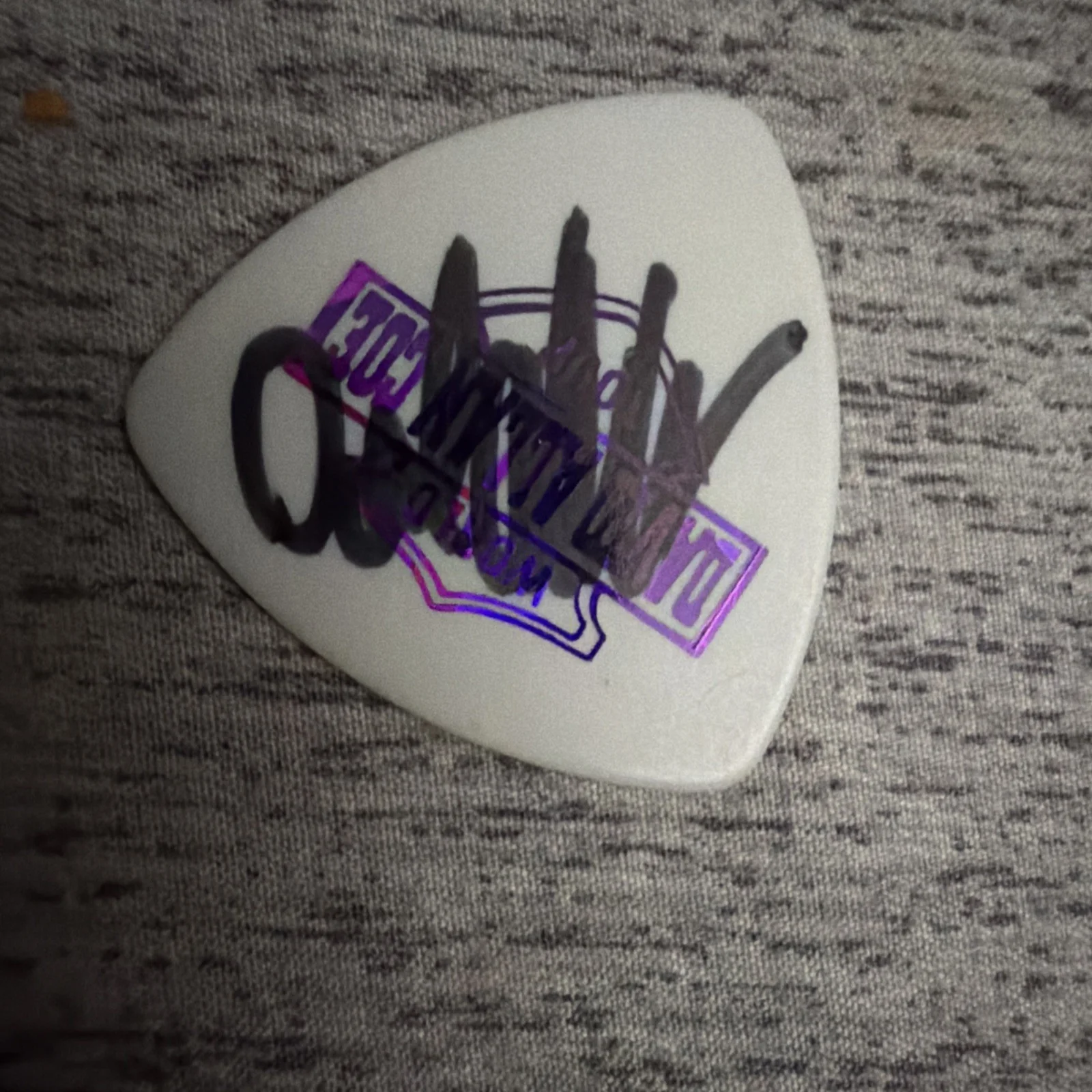 David Allan Coe Autographed Guitar pic, image 3
