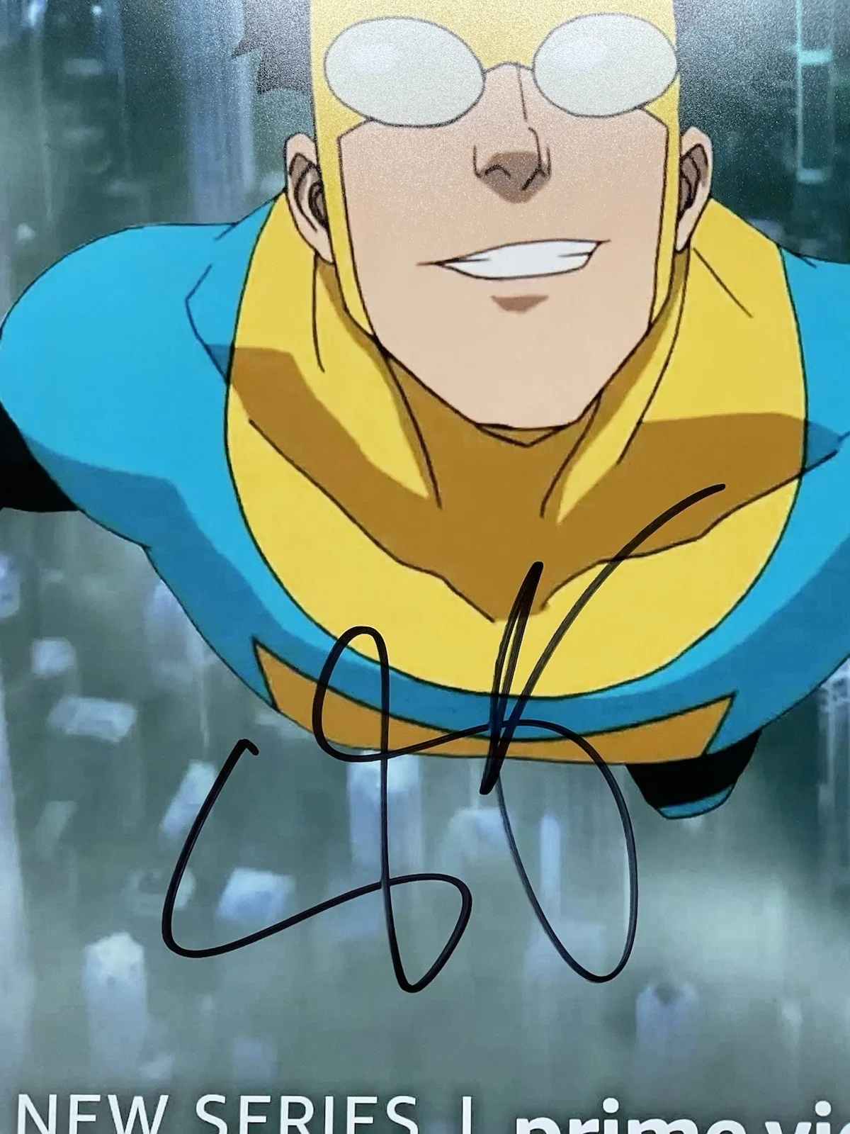 Steven Yeun — Steven Yeun signed photo Invincible signed 12x18 photo SWAU Mark Grayson signed, image 2