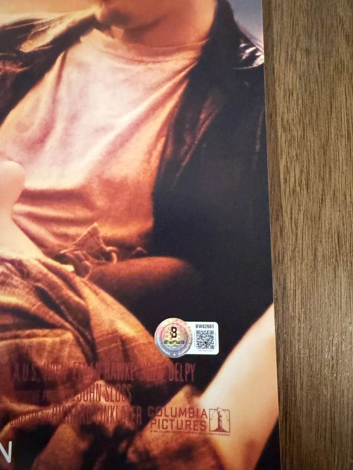 Ethan Hawke ‘Before Sunrise' Signed 12x18 Photo 'Jesse' Beckett, изображение 2