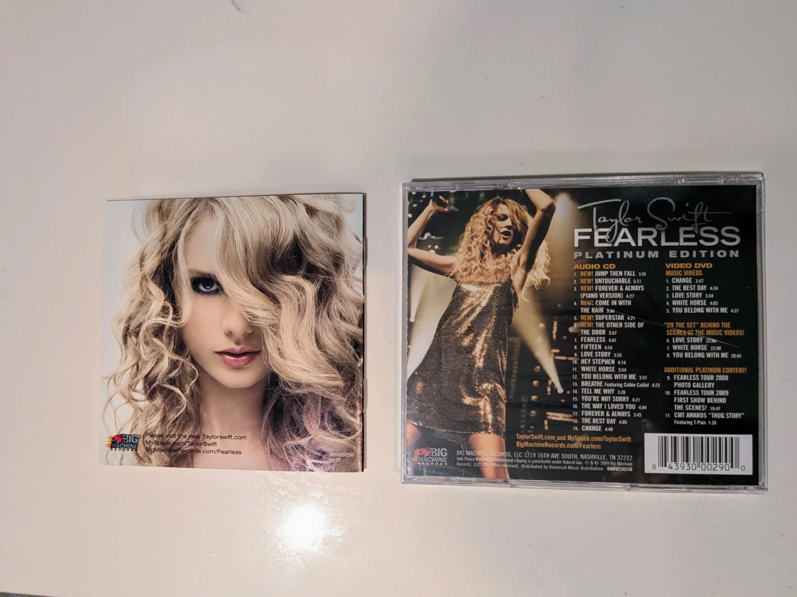 Taylor Swift SIGNED Fearless Platinum Edition CD booklet And CD Original, image 2