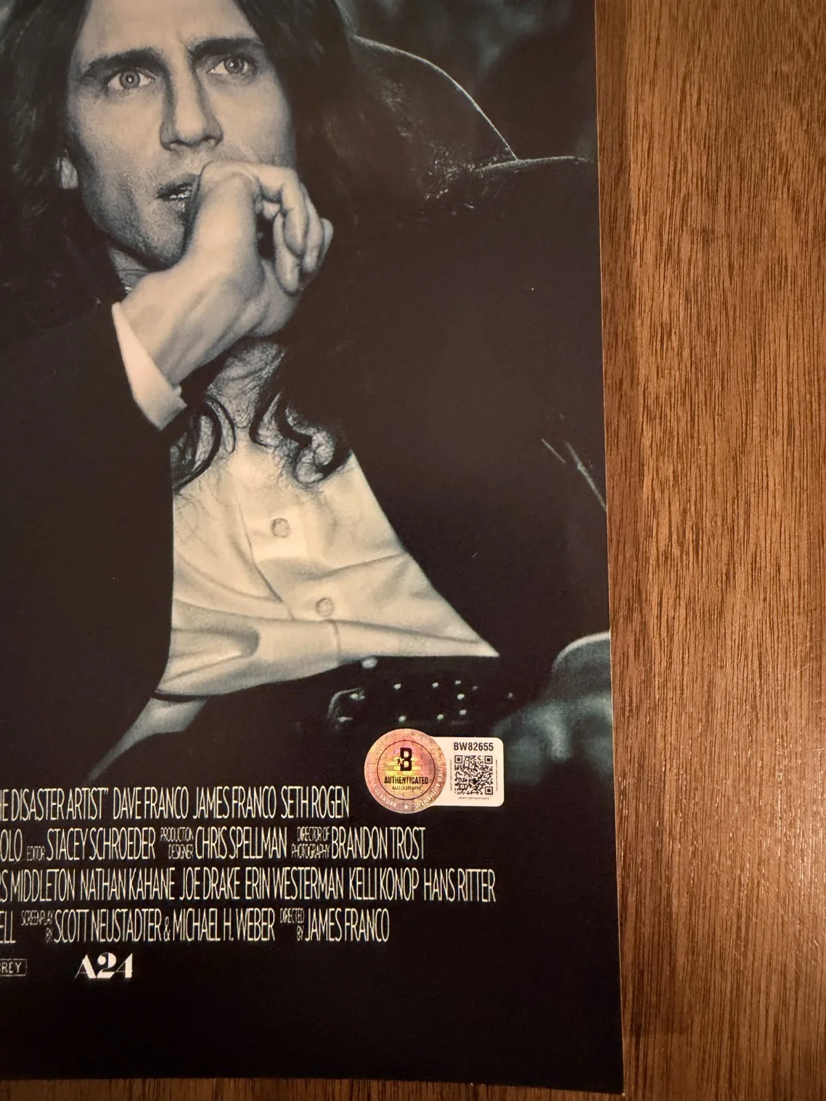 Dave Franco ‘The Disaster Artist’ Signed 12x18 Photo ‘Greg’ Beckett Certified, изображение 3
