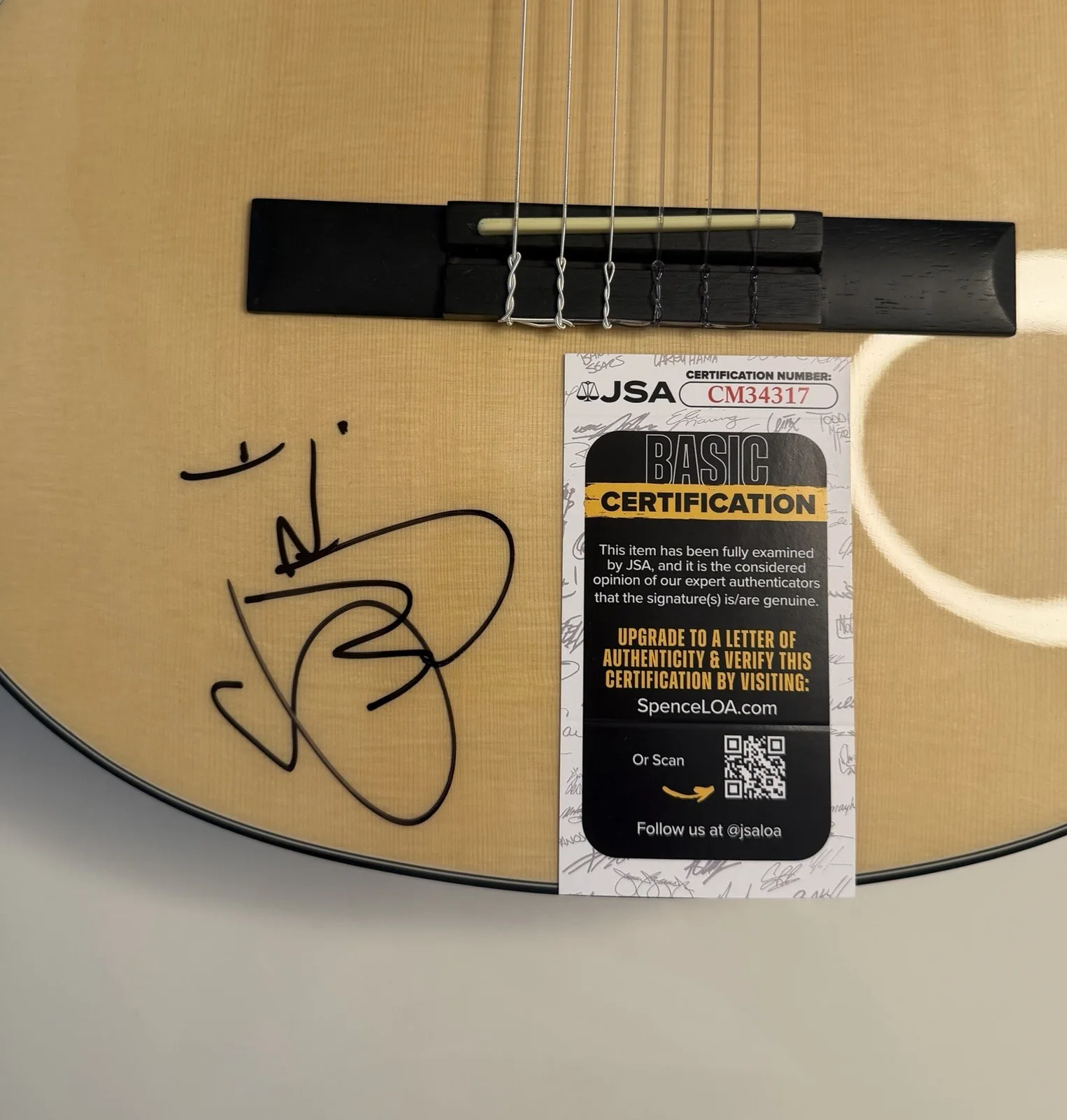 Stephen Wilson Jr. Country Artist Autographed Guitar Stand By Me JSA COA, image 2