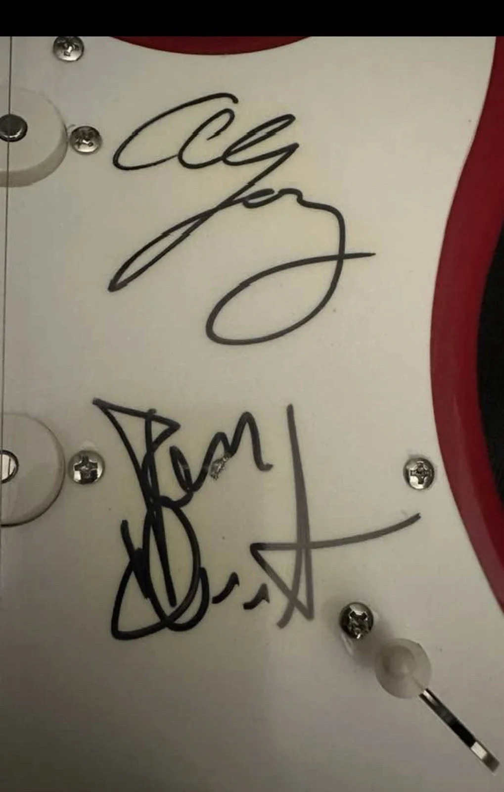 No Doubt Autographed Fender Squire Stratocaster Guitar, Signed 2003, image 3