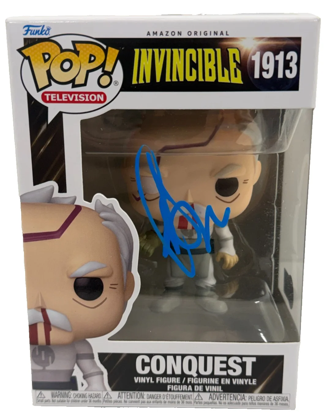 Invincible — Jeffrey Dean Morgan Signed Conquest Funko Invincible Authentic Autograph Beckett