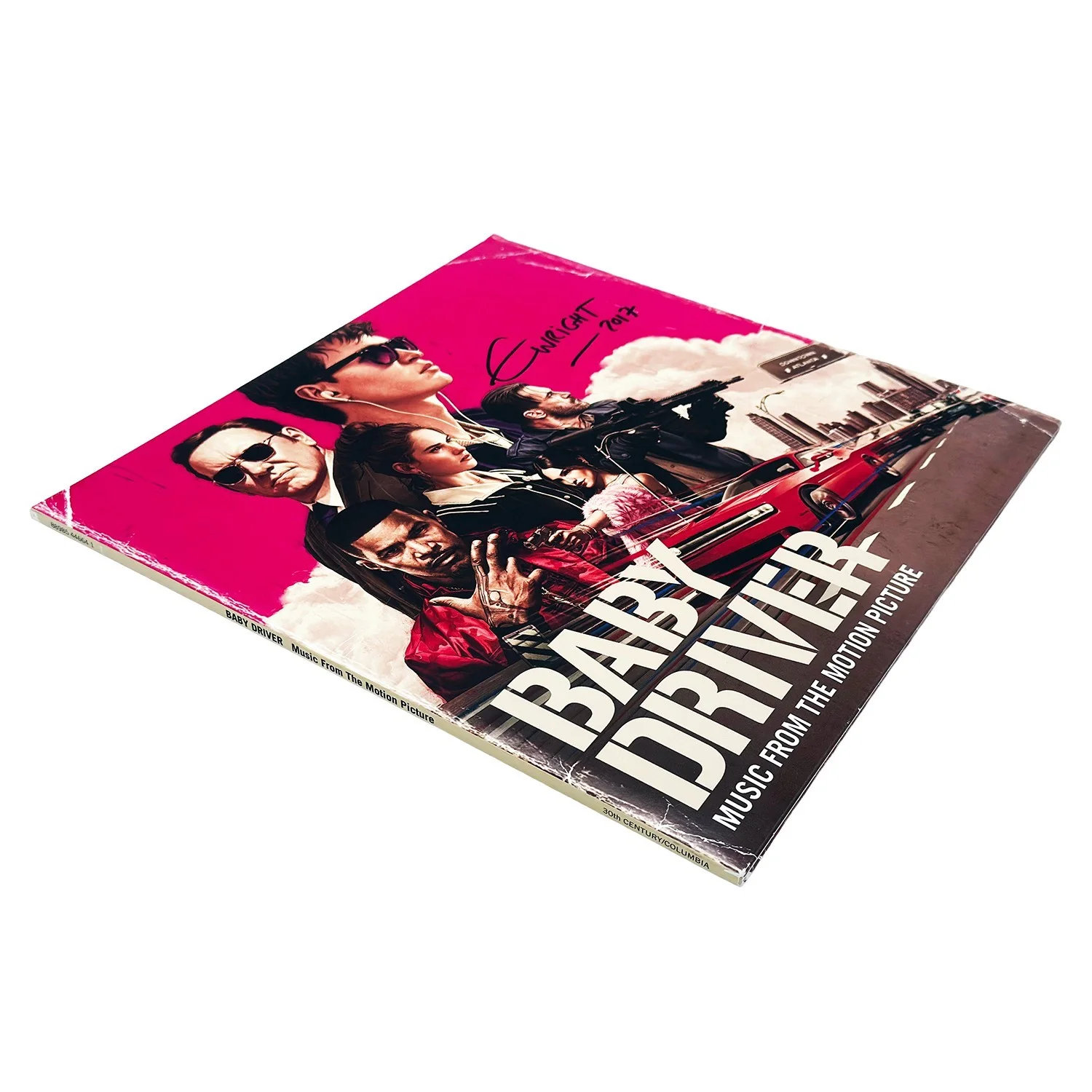 Edgar Wright — Baby Driver Soundtrack 2LP Vinyl Hand Signed Edgar Wright 2017 OST Album VG, изображение 3