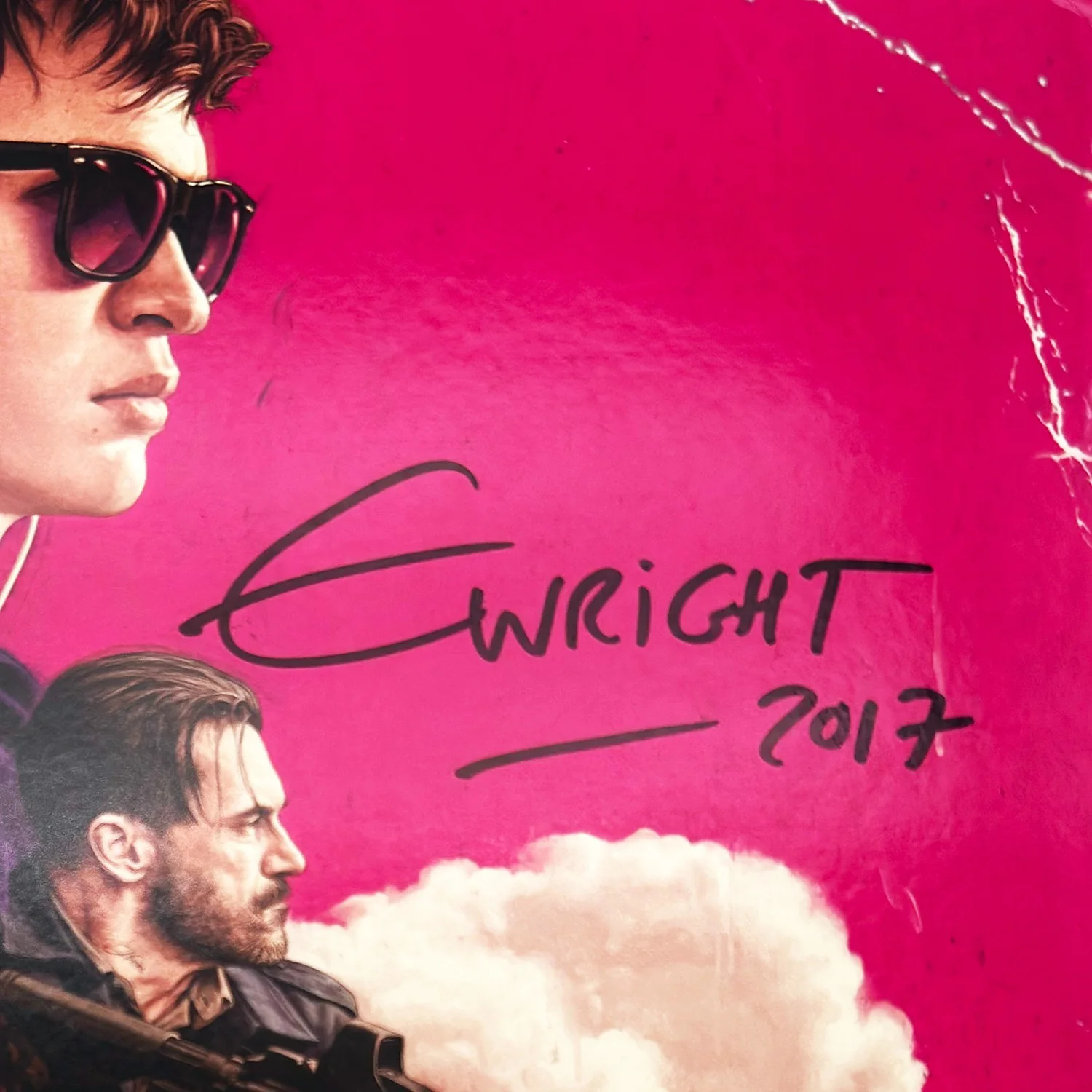 Edgar Wright — Baby Driver Soundtrack 2LP Vinyl Hand Signed Edgar Wright 2017 OST Album VG, изображение 4