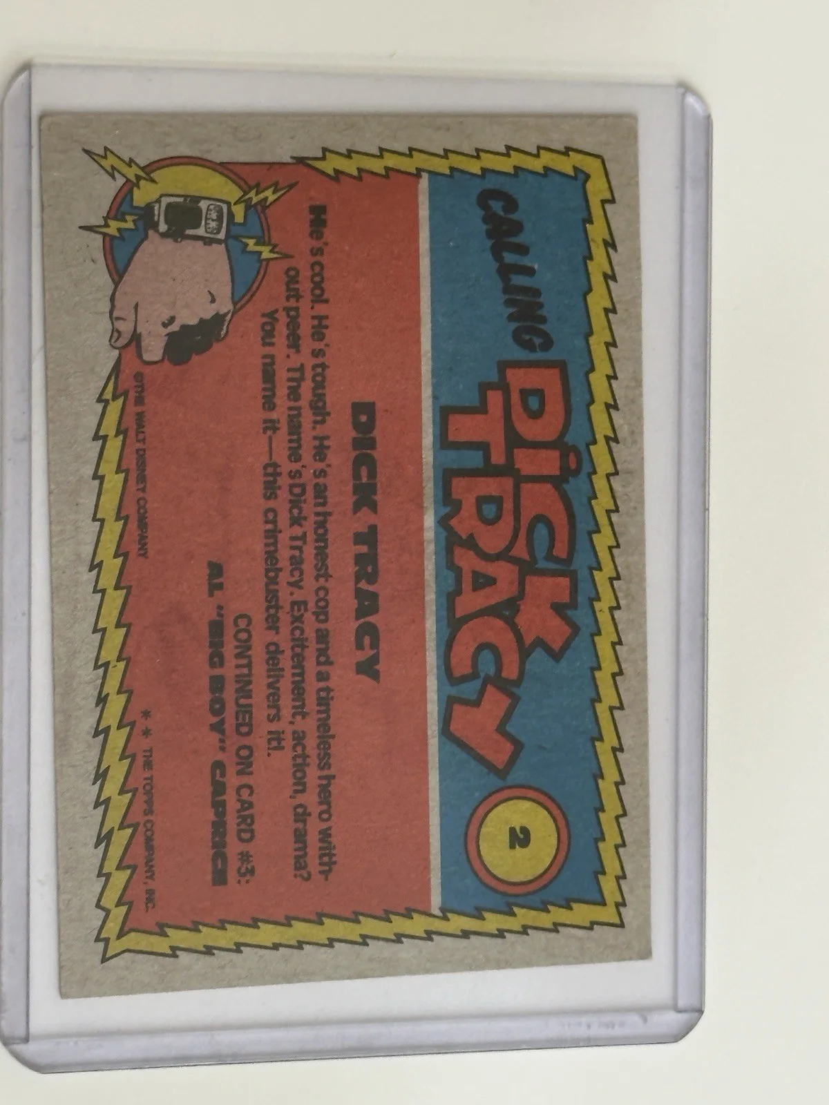 🔥 Dick Tracy William Forsythe Signed Card 🔥 Flattop, image 2