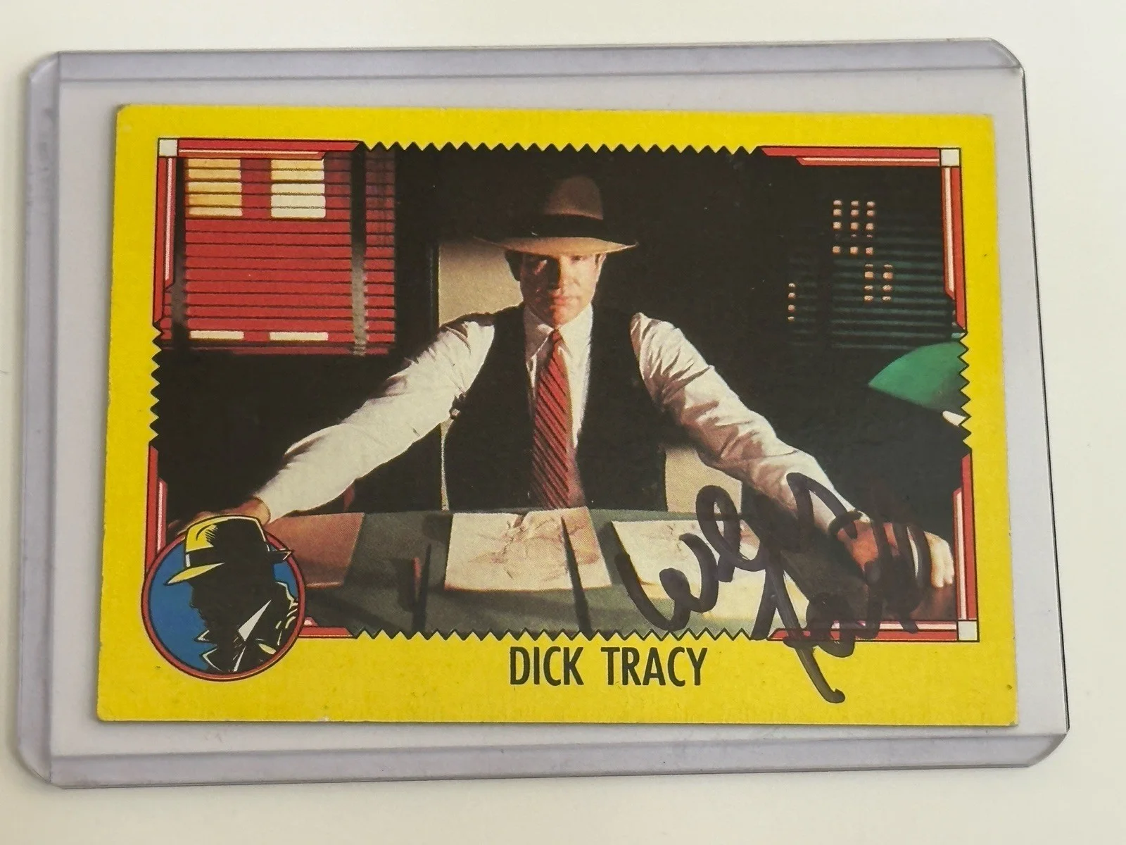 🔥 Dick Tracy William Forsythe Signed Card 🔥 Flattop, image 3