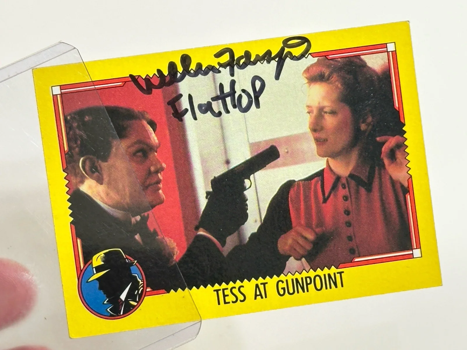 🔥 Dick Tracy William Forsythe Signed Card 🔥 Flattop, изображение 3