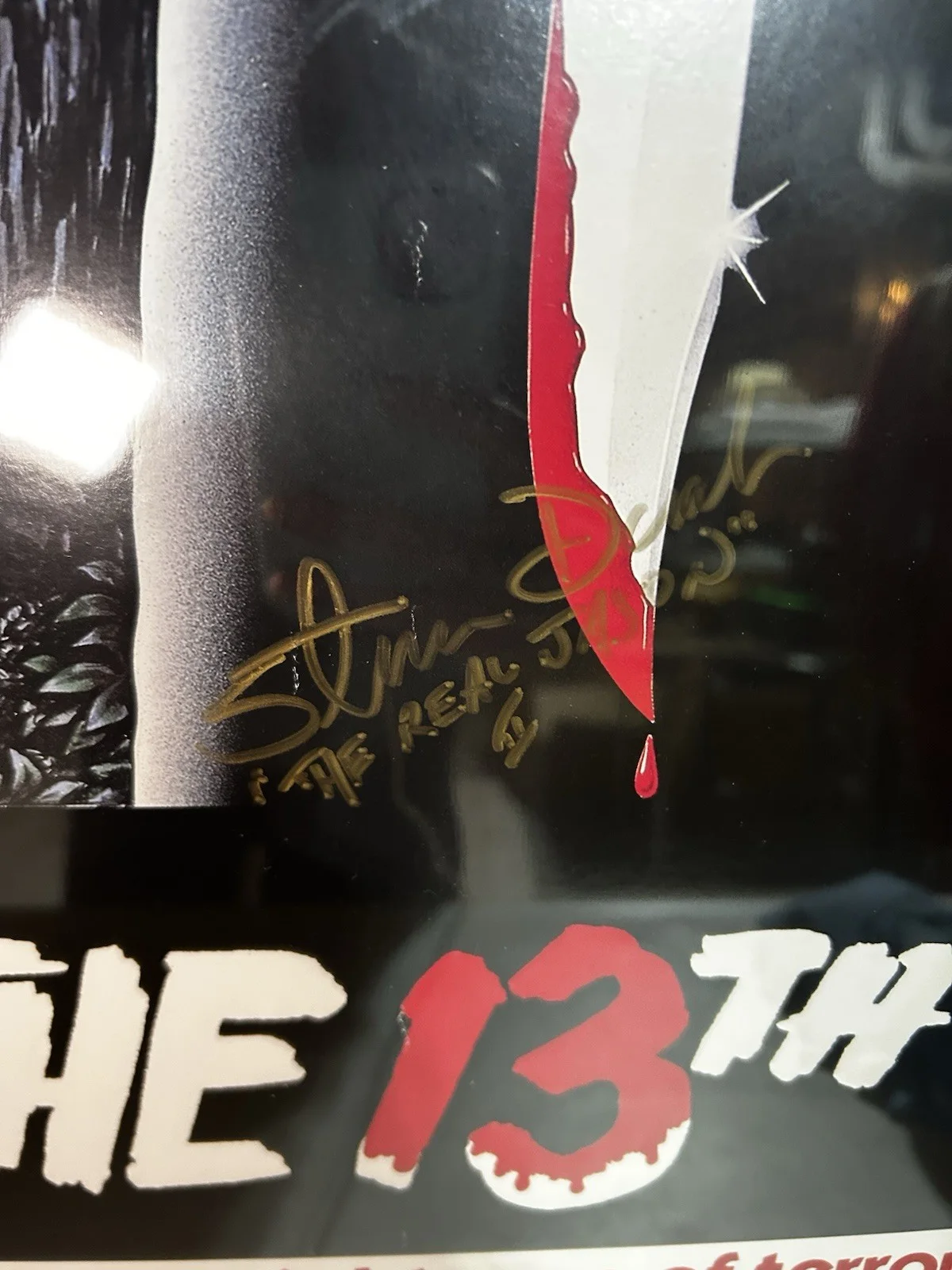 Friday The 13th Movie Poster One Of A Kind Autographed Jason 1,2,3., изображение 4