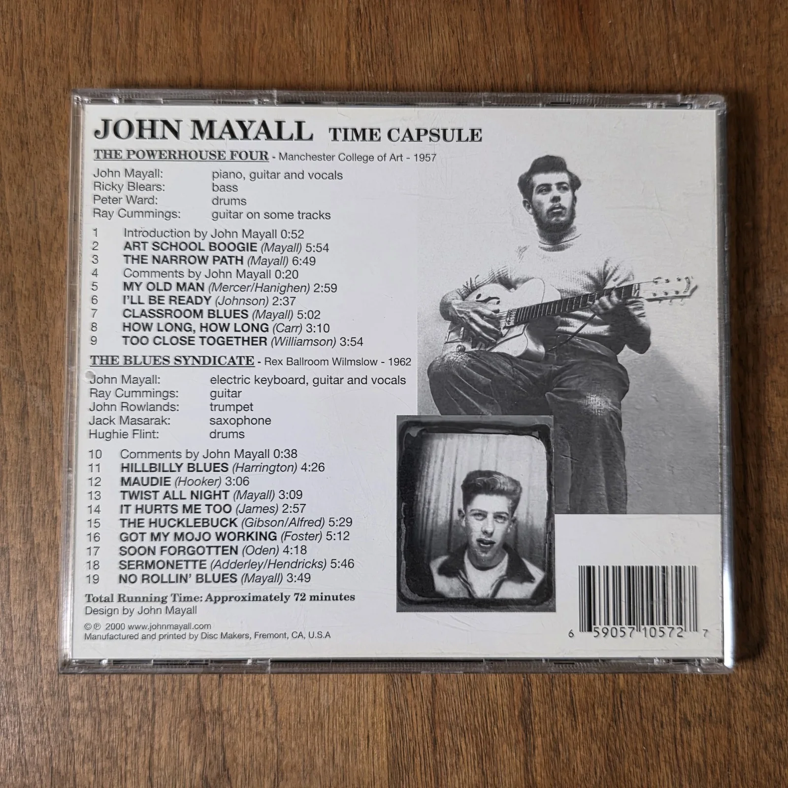 John Mayall - Time Capsule CD 2000 Private Stash Autographed Signed Rare HTF, image 2