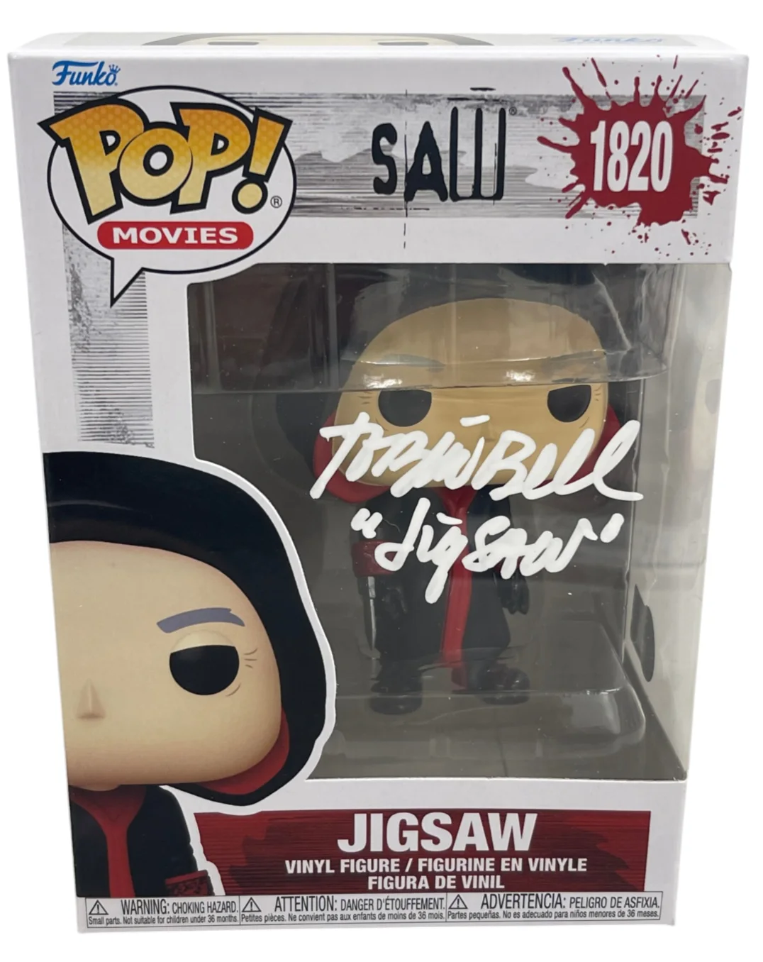 Tobin Bell — Tobin Bell Signed Jigsaw Funko Saw Authentic Autograph Beckett Witness