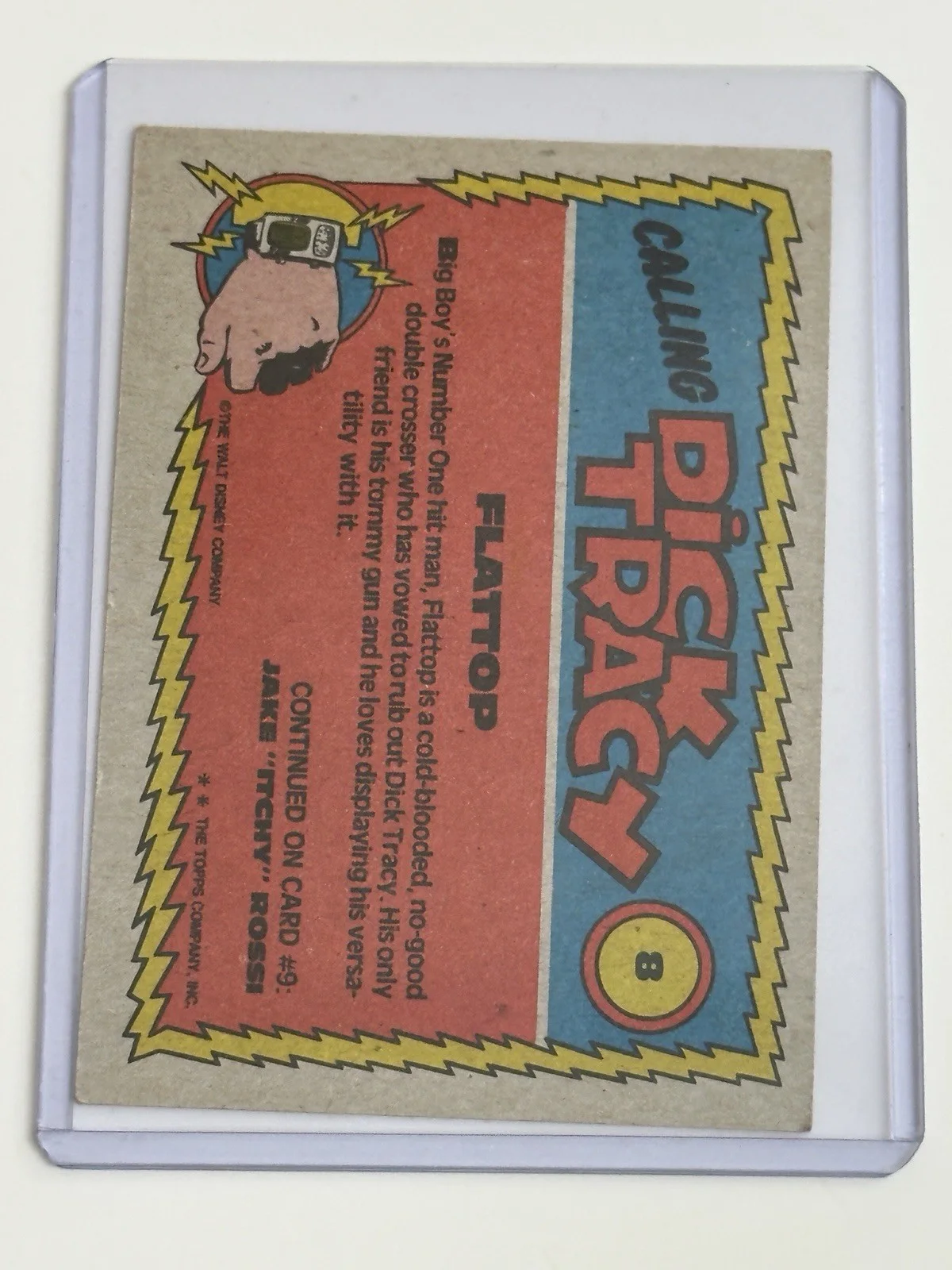 🔥 Dick Tracy William Forsythe Signed Card 🔥 Flattop, image 2