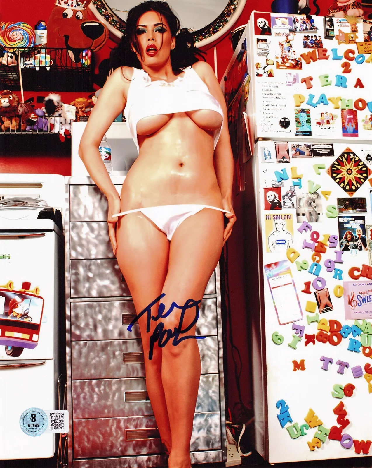 Tera Patrick — Hot Sexy Tera Patrick Signed 8x10 Photo Adult Star Authentic Autograph Beckett