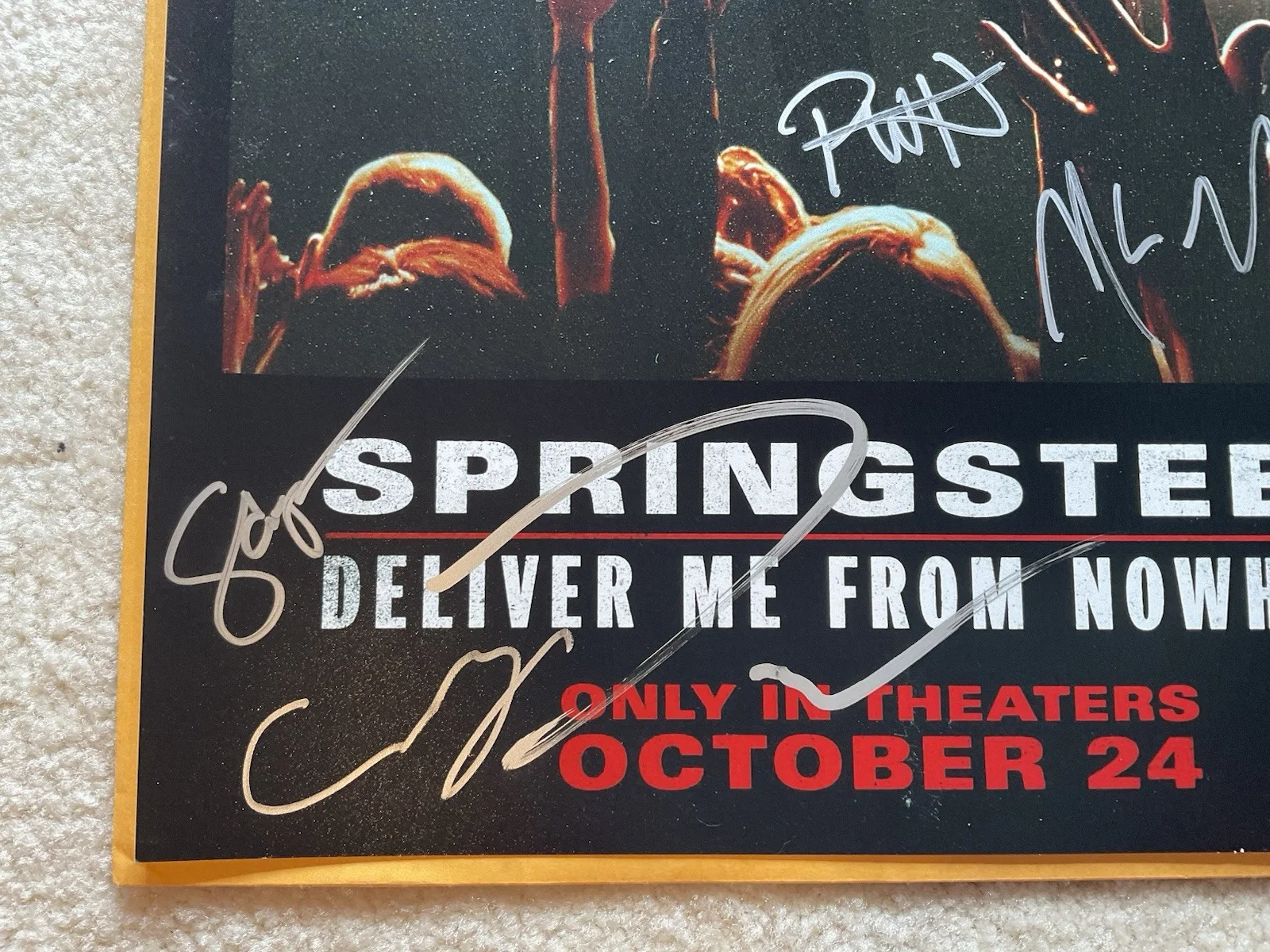 Jeremy Allen White — Jeremy Allen White signed 12x18 SWAU Deliver me from Nowhere cast signed photo 7, изображение 2