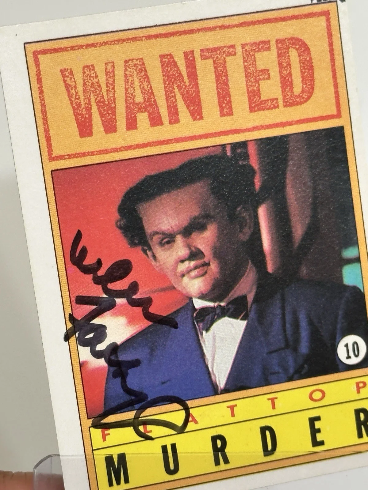 🔥 Dick Tracy William Forsythe Signed Sticker 🔥 Flattop, изображение 3