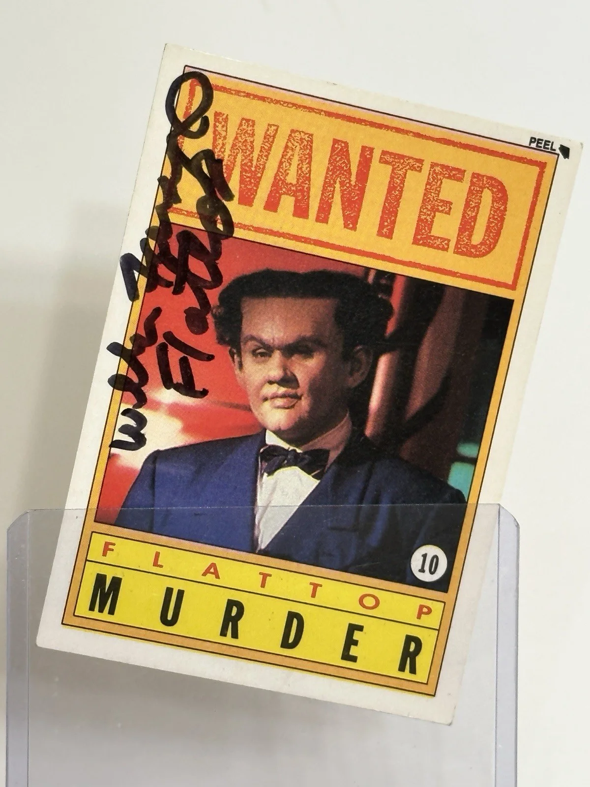 🔥 Dick Tracy William Forsythe Signed Sticker 🔥 Flattop, изображение 3
