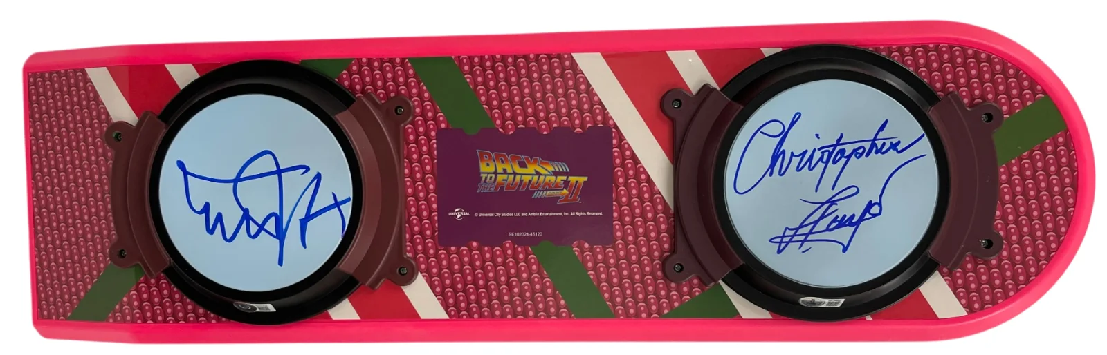 MICHAEL J FOX — Michael J Fox Christopher Lloyd Signed Back to the Future Hoverboard Beckett