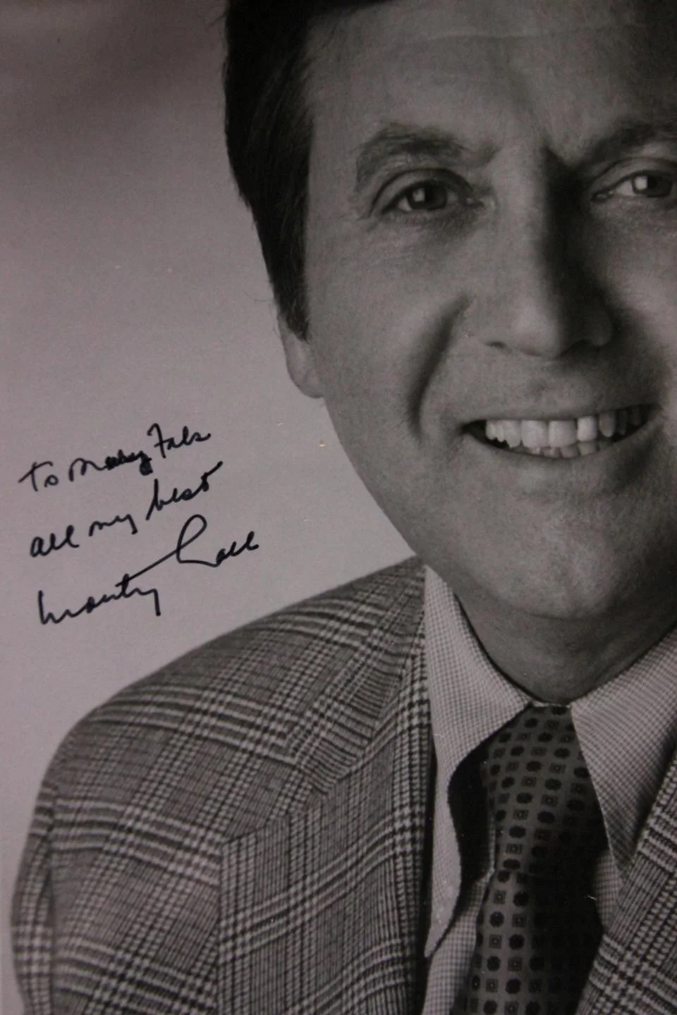 Monte Hall — Game Show Host MONTE HALL (1921-2017) (LET'S MAKE A DEAL) AUTOGRAPH PHOTO~, image 2