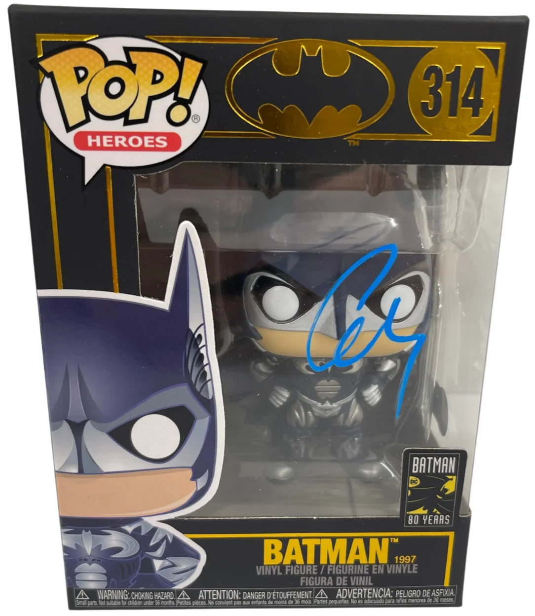 George Clooney — George Clooney Signed Batman Funko 314 Authentic Autograph Beckett