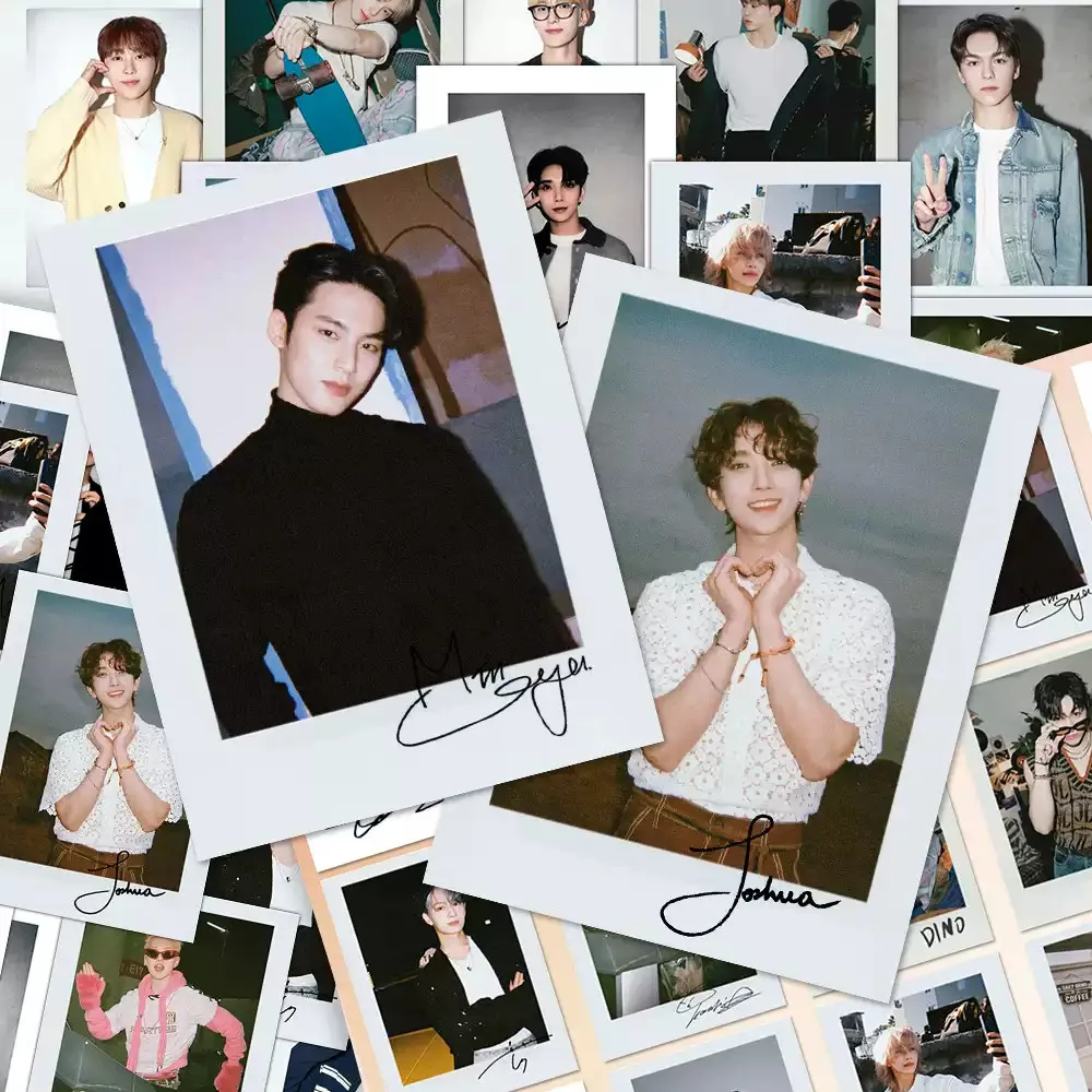 SVT Polaroid Korean Group Idol Ins Retro Style Straight Shot Wallpaper 64Sticker, изображение 3
