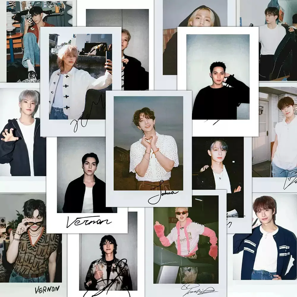 SVT Polaroid Korean Group Idol Ins Retro Style Straight Shot Wallpaper 64Sticker, изображение 4