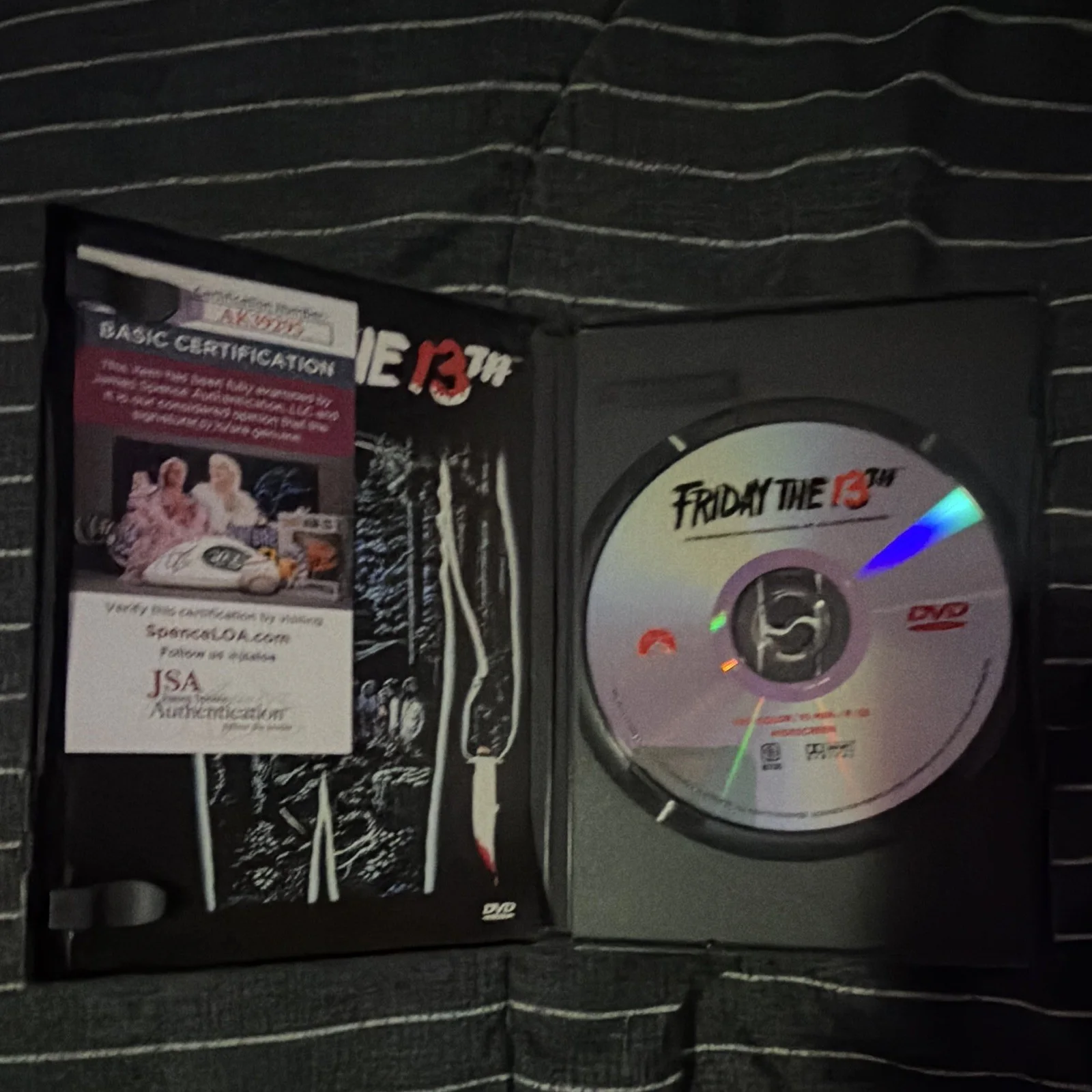 Friday the 13th Signed DVD, JSA Authentication - Betsy Palmer Autograph! RARE!, image 2