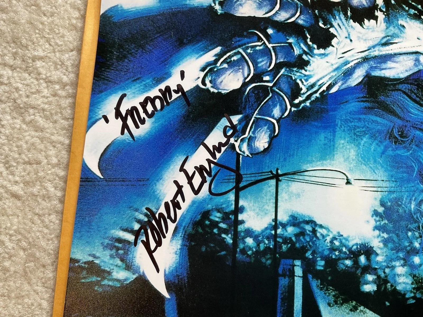 Robert Englund — Robert Englund signed 12x18 SWAU Freddy Krueger signed photo Nightmare on Elm St, image 2