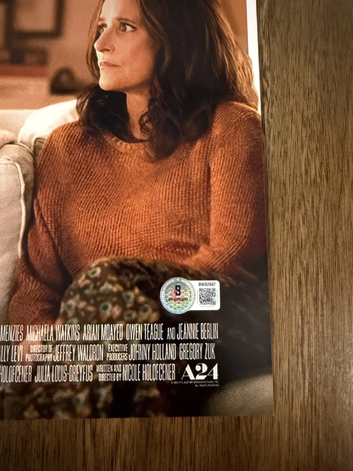 Nicole Holofcener ‘You Hurt My Feelings' Director Signed 12x18 Photo Beckett, изображение 2