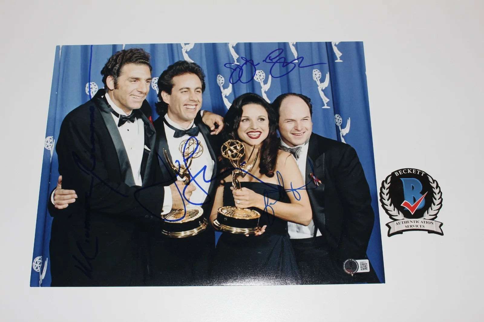 SEINFELD CAST SIGNED 11x14 SHOW PHOTO 2 JERRY JULIA MICHAEL RICHARDS BECKETT COA, image 3