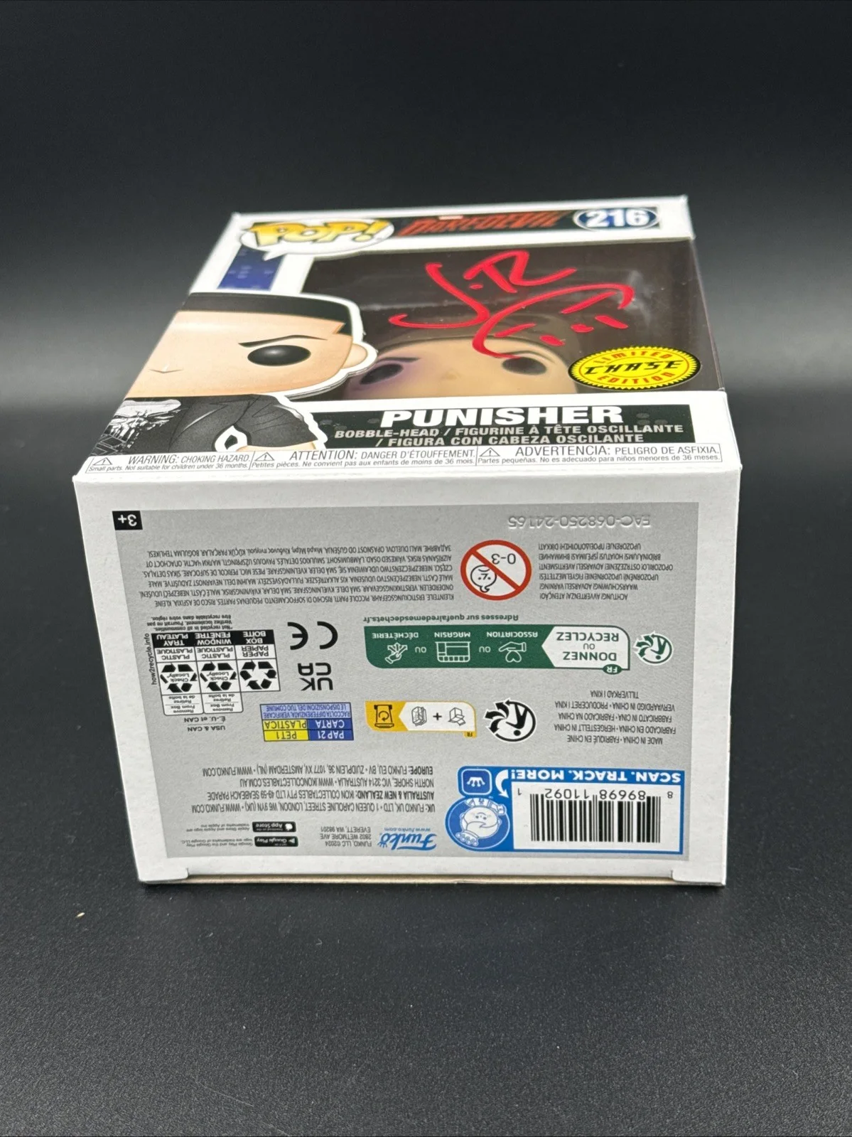 JON BERNTHAL — JON BERNTHAL SIGNED THE PUNISHER CHASE FUNKO 216 SKETCH AUTOGRAPH DAREDEVIL BAS, изображение 5