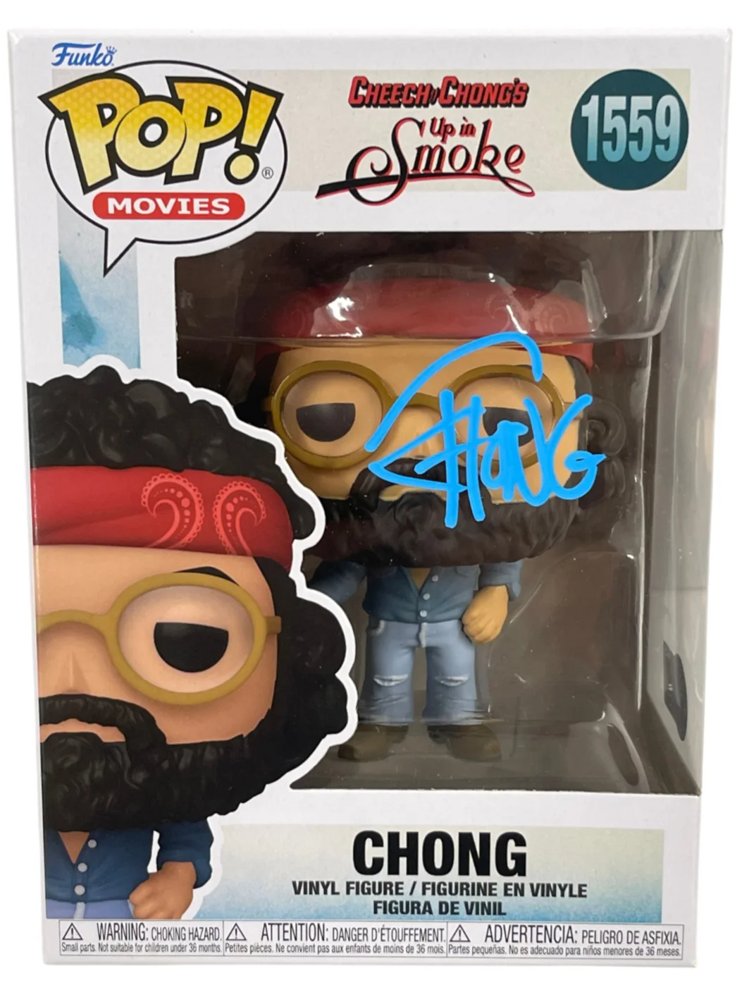 CHEECH AND CHONG — Tommy Chong Signed Funko 1559 Up in Smoke Authentic Autograph Beckett