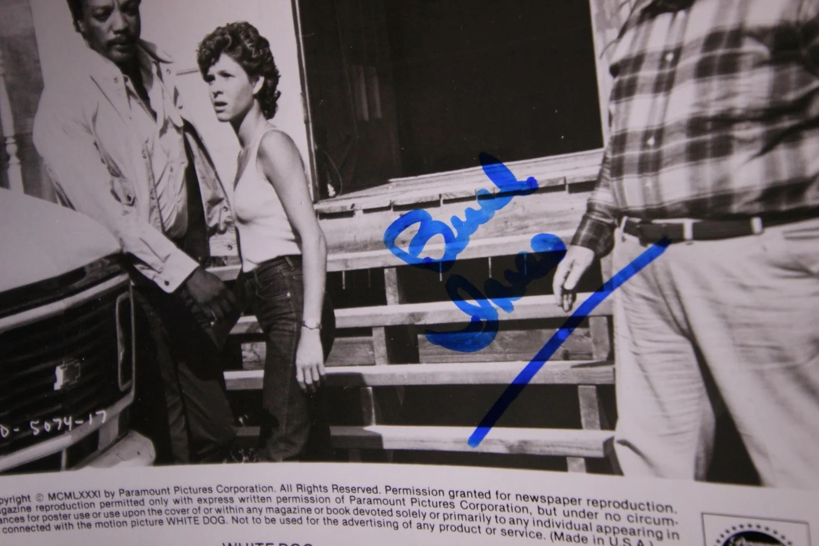 Burl Ives — BURL IVES (1909-1995) (WHITE DOG~ENSIGN PULVER~RUDOLPH) AUTOGRAPH 1981 PHOTO~, изображение 2