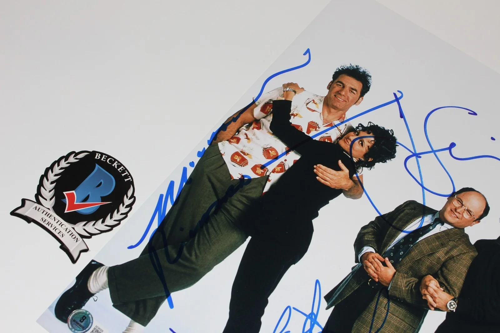 SEINFELD CAST SIGNED 11x14 SHOW PHOTO 1 JERRY JULIA MICHAEL RICHARDS BECKETT COA, изображение 5