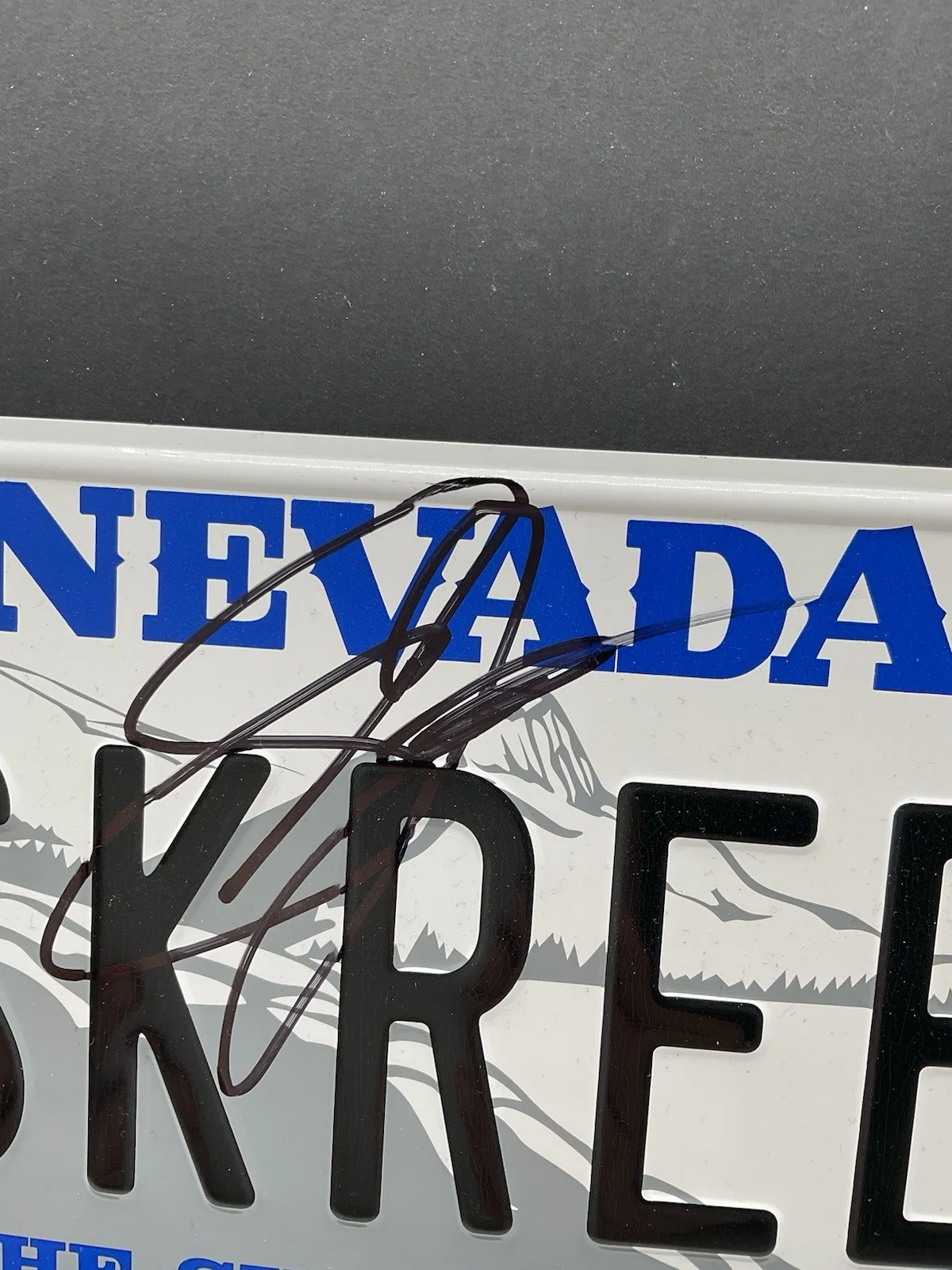 Samoa Joe — Samoa Joe signed License plate Twisted Metal signed License Plate BAS Joe Seanoa, image 2